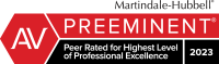 Martindale-Hubbell - AV Preeminent - Peer Rated for Highest Level of Professional Excellence - 2023